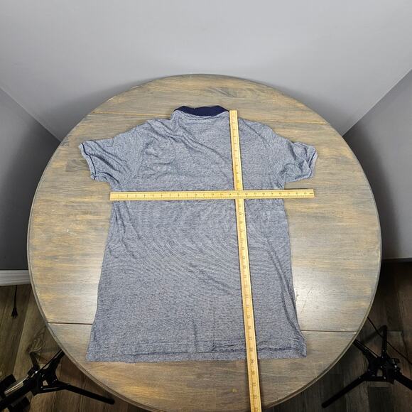 Denim & Flower Ricky Singh Men’s Large Polo Micro Stripe Floral Trim - Picture 7 of 7